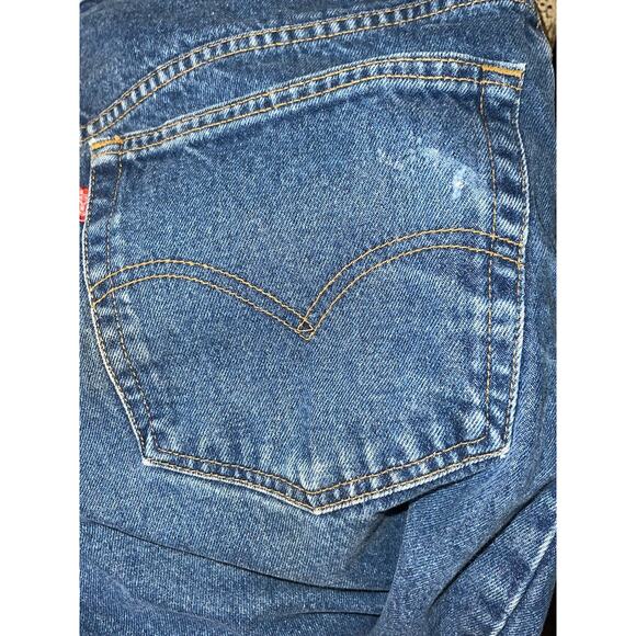 Vintage Levi's 517 Jeans Mens 40x32 Dark Wash Boot‎ Cut 90s Y2K Red Tag - Picture 7 of 8